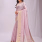 Shree Shyam Fashion Organza Light Pink Saree