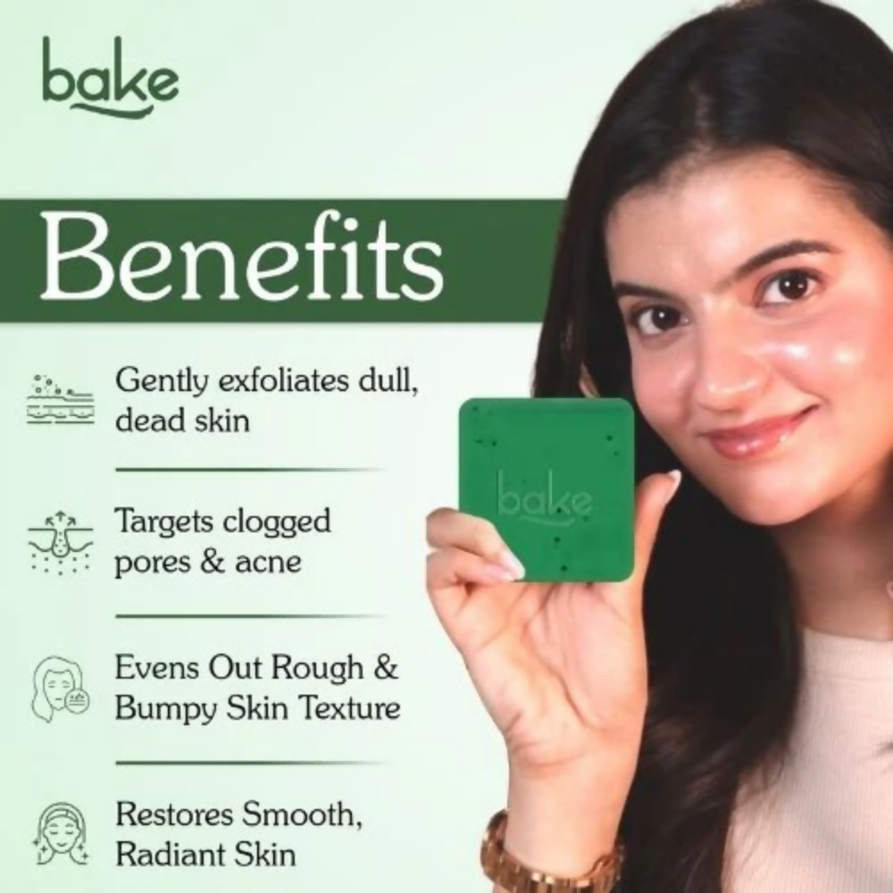 Bake 10% AHA + 1% BHA Scrub Treatment Soap | Swadesiicart