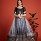 Jyoti Fashion Women's Black Heavy Chinon Sequins Embroidered Designer Lehenga Choli Set | Swadesiicart
