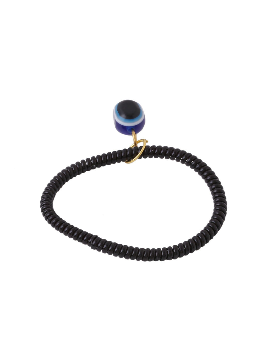 NVR Women Black Evil Eye Adjustable Bracelet - Swadesiicart