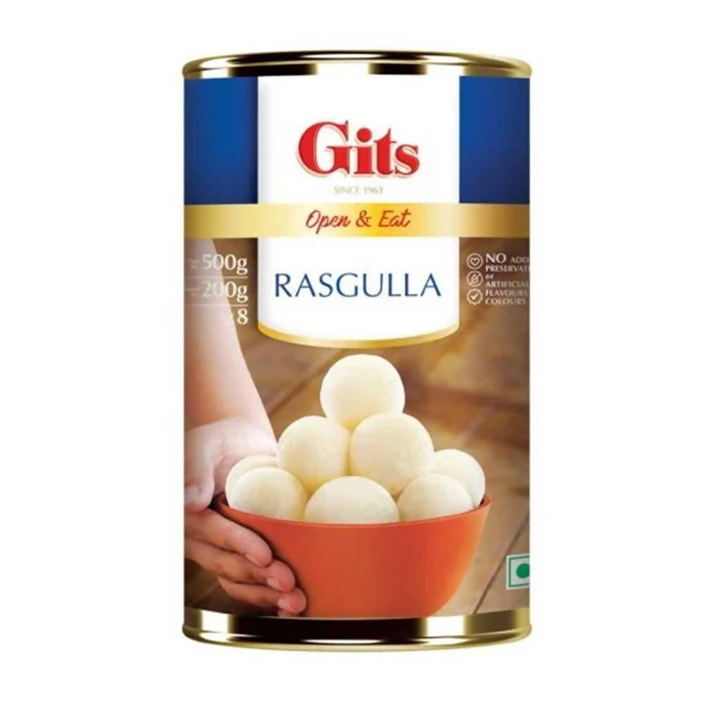 Gits Rasgulla Tin - Open & Eat | Swadesiicart