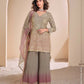Anaita Brown Georgette Readymade Suit with Codding Dori & Sequence Work