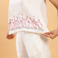 BohoJazz Flamingo Embroidered Linen Co-ord Set - Swadesiicart