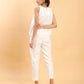BohoJazz Flamingo Embroidered Linen Co-ord Set - Swadesiicart