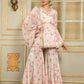 Pomcha Jaipur Pink Saadgi Gulistan Sharara Set | Swadesiicart