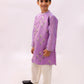 Lil Drama Mishti Purple Kurta Pyjama Set For Boys | Swadesiicart