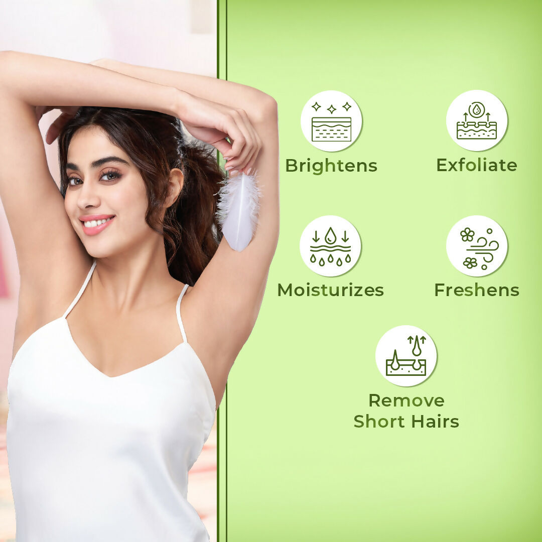 VI-JOHN Feather Touch Cucumber & Aloevera Hair Removal Cream for Women for Sensitive Skin Suitable for Legs, Underarms, Bikini Line, Arms | Swadesiicart
