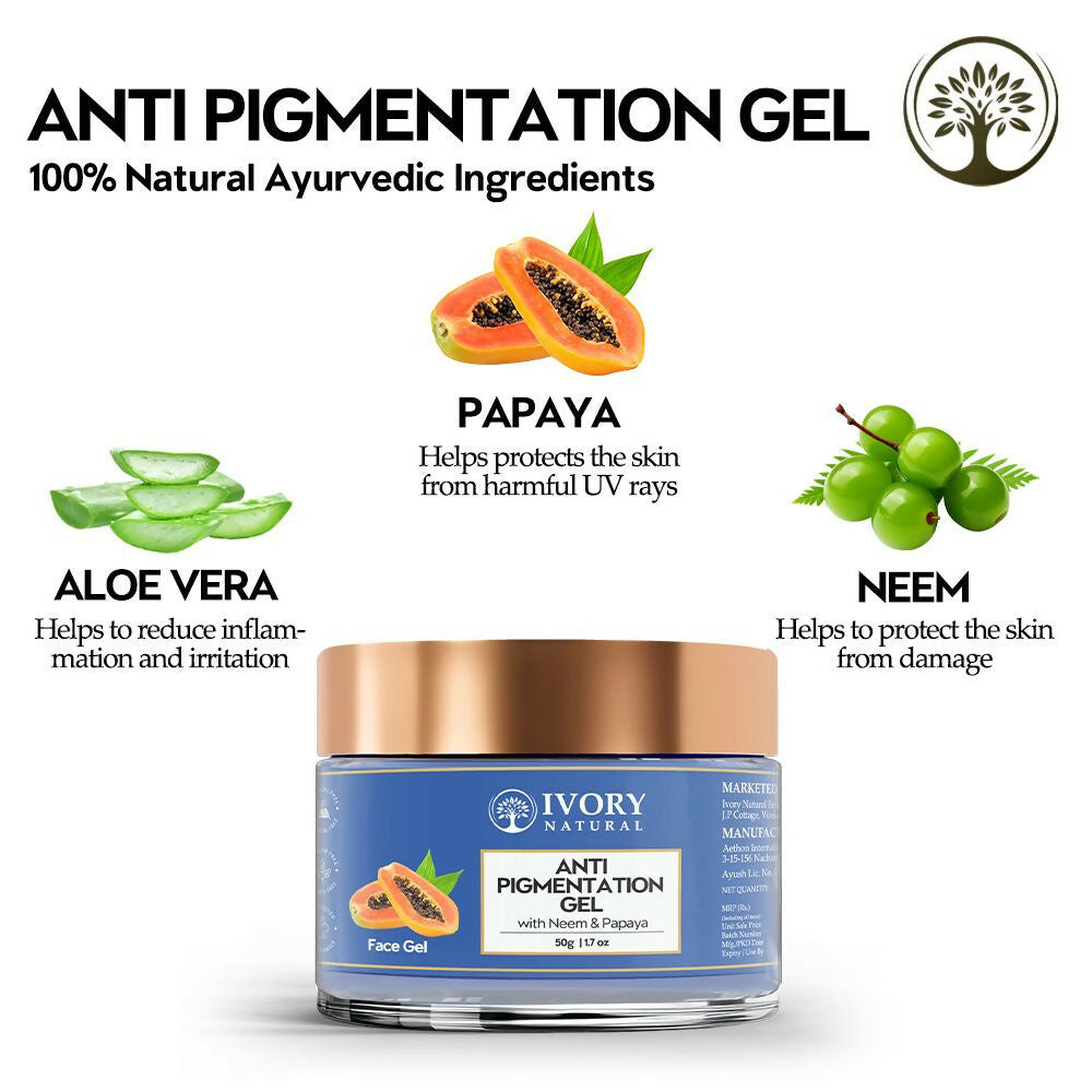 Ivory Natural Pigmentation Gel For Fade Dark Spots & Pigmentation | Swadesiicart