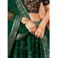 Wedding Designer Green Organzalehengha Choli - Anbazaar | Swadesiicart