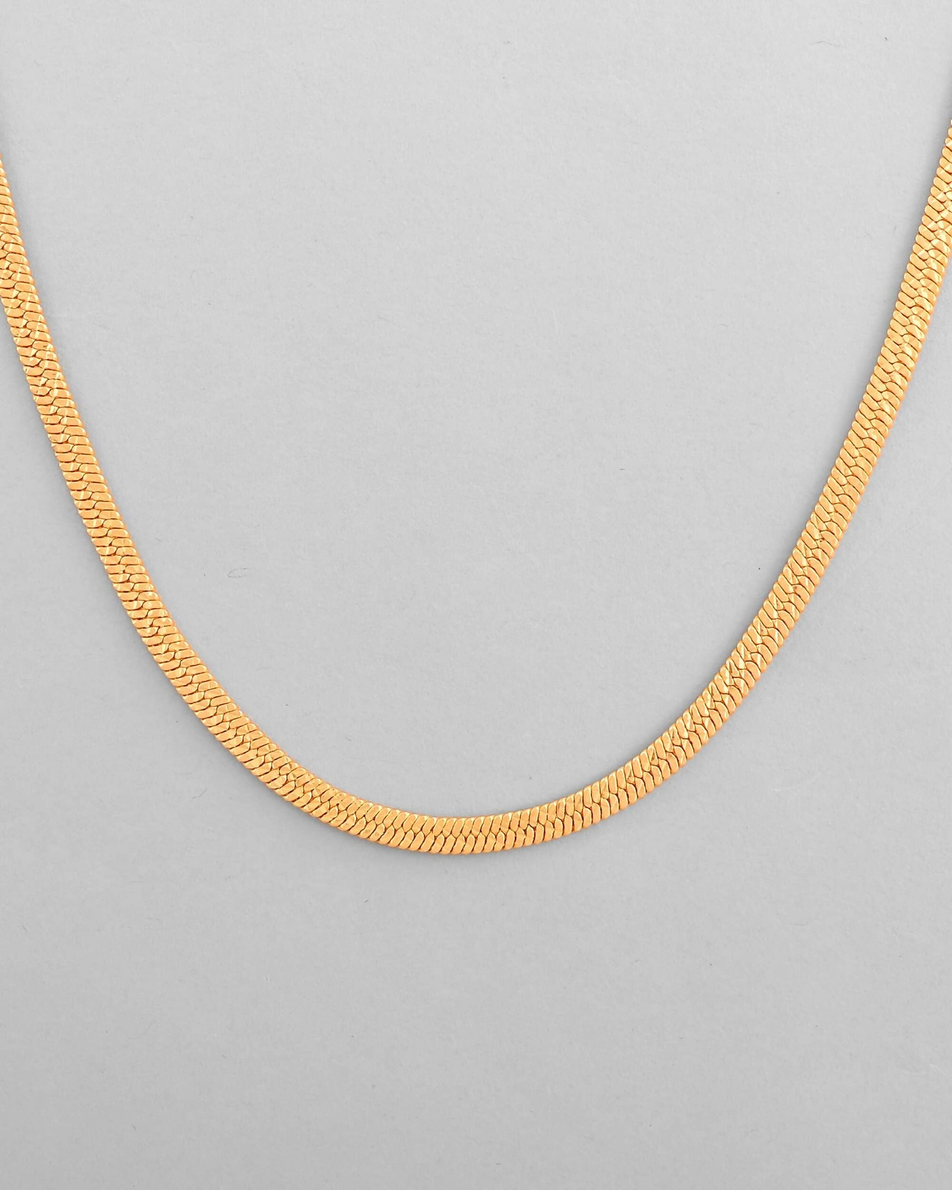 VOJ Men's Gold-Polished Self Designed Snake Chain | Swadesiicart
