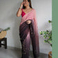 Vamsee Antara Brown Georgette Saree - Swadesiicart