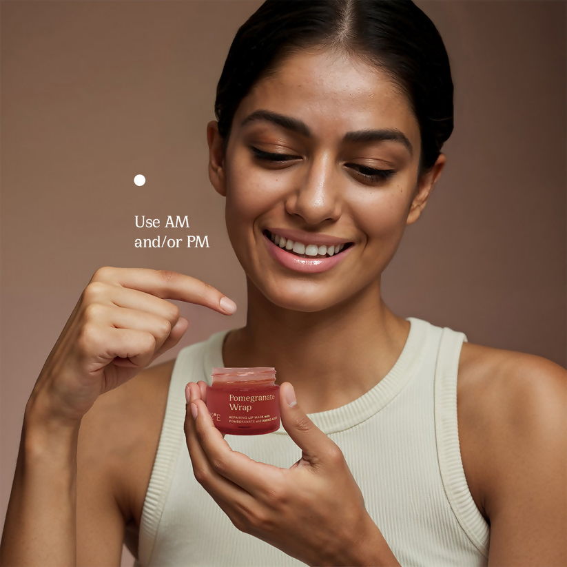 82°E Pomegranate Wrap Repairing Lip Mask with Pomegranate & Amino Acids | Swadesiicart