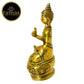 Tamas Brass Buddha Idol | Golden Finish | Spiritual Home Decor - Swadesiicart