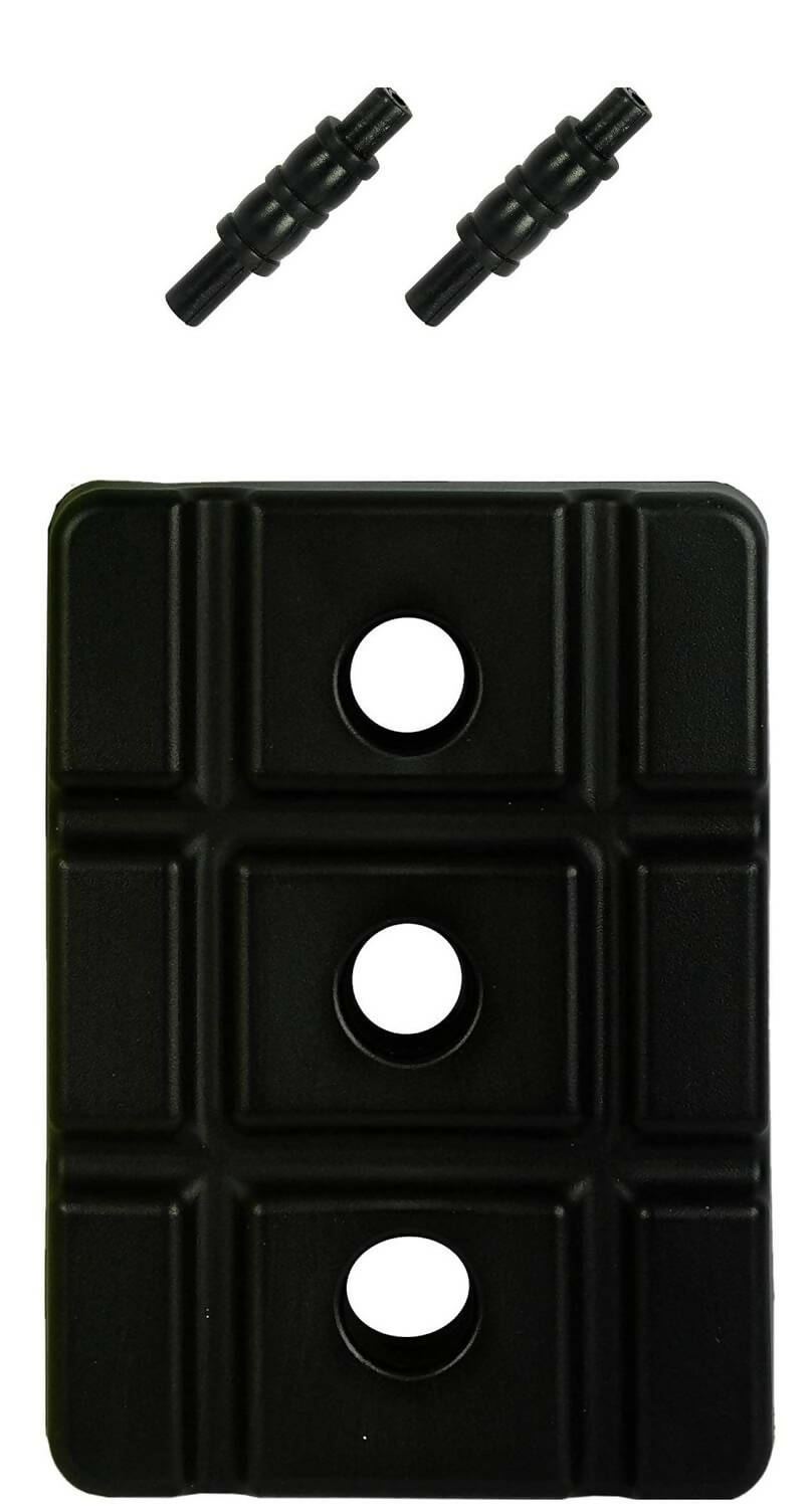 Klapp Six Pcs Plastic Wicket Set with Cover - Black and Yellow - Swadesiicart