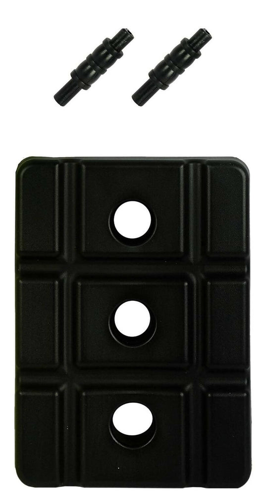Klapp Six Pcs Plastic Wicket Set with Cover - Black and Yellow - Swadesiicart