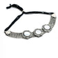 Mominos Fashion Johar Kamal Oxidised Silver-Plated Mirror Design Necklace Choker Set For Women | Swadesiicart