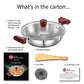Hawkins Tri-Ply Stainless Steel Deep-Fry Pan with Glass Lid Silver (SSD15G) - Swadesiicart