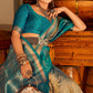 Beige Soft Banarasi Paithani Copper Zari Weaving Saree With Unstitched Blouse Piece - Jodha | Swadesiicart