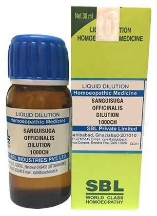 SBL Homeopathy Sanguisuga Officinalis Dilution | Swadesiicart
