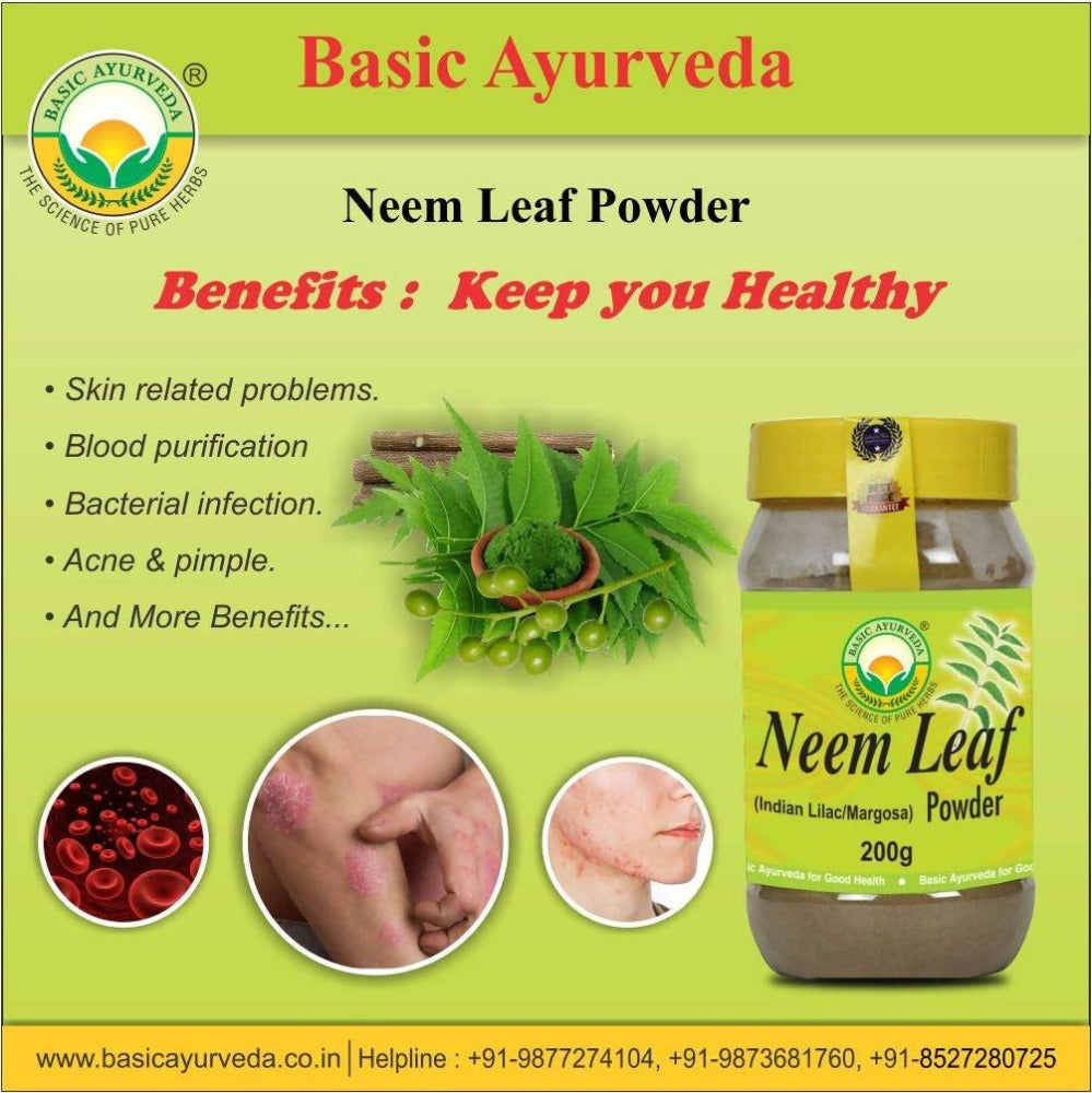 Basic Ayurveda Neem Leaf Powder Benefits