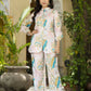 Women's Casual Fashionable Offwhite Muslin co-ord set - Rooh - Swadesiicart
