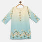 Ahalyaa Multi Crepe Printed Kids Kurta Sharara Sets With Dupatta For Girls | Swadesiicart