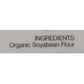 Pure & Sure Organic Soya Flour ingredients