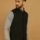 Even Apparels Nehru Jacket With Welt Pockets - Black | Swadesiicart