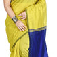 Desh Bidesh Women's Bengal Khadi Ghicha Handloom Cotton Silk Saree With Blouse Piece | Swadesiicart
