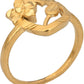AanyaCentric Gold-Polished Ring For Women & Girls | Swadesiicart