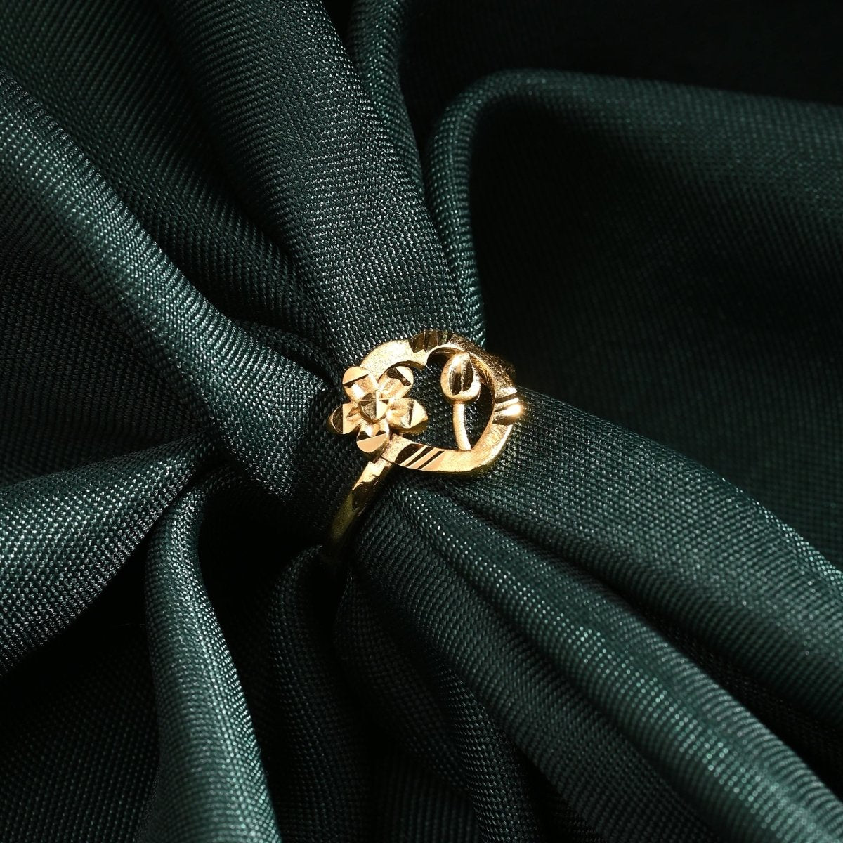 AanyaCentric Gold-Polished Ring For Women & Girls | Swadesiicart