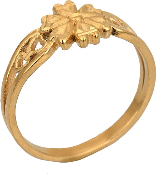 AanyaCentric Gold-Polished Ring For Women & Girls | Swadesiicart