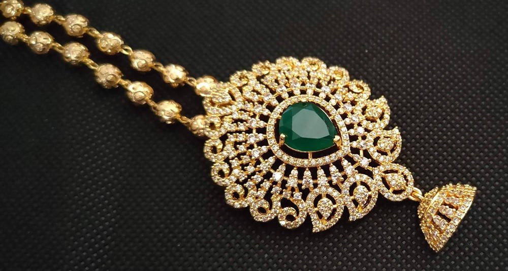 AD Ruby Pendant Necklace | Swadesiicart