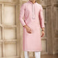 Raivat Ethnic Banarasi Art Silk Mirror Work Kurta Pajama In Dark Pink Colour | Swadesiicart