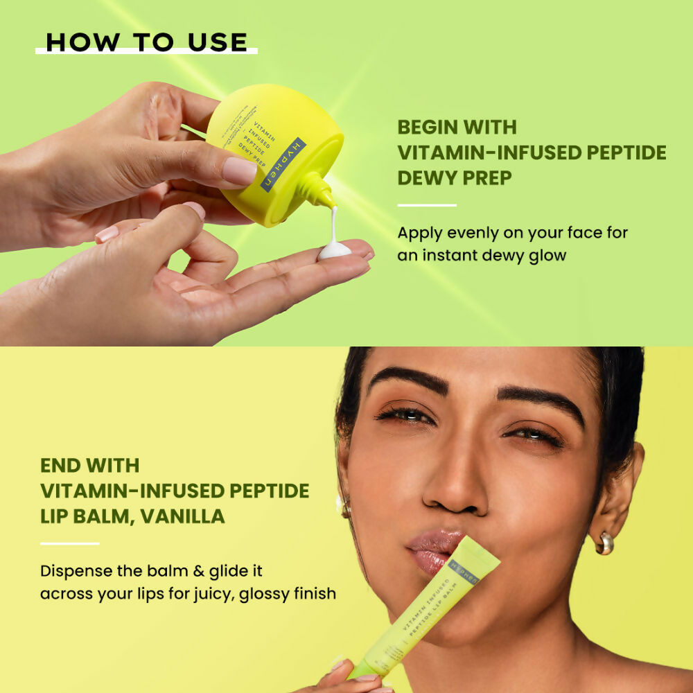 Hyphen By Kriti Sanon Vitamin Infused Peptide VIP Kit - Visible Dewy Glow & Moisturized, Juicy Lips | Swadesiicart
