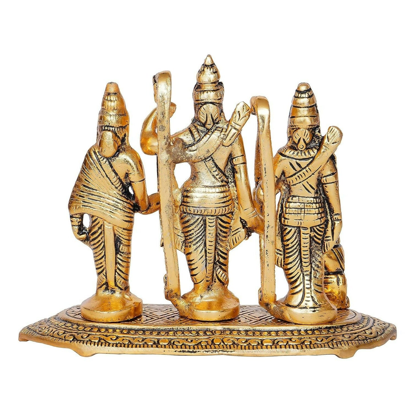 Jaipurcrafts Antique White Metal Lord Ram Darbar Idol - Swadesiicart
