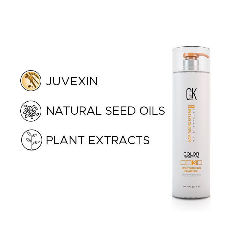 GK Hair Moisturizing Color Protection Shampoo With Nourishing Juvexin- Repairs Dry & Damaged Hair | Swadesiicart