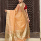 Shree Shyam Fashion Orange Cotton Saree