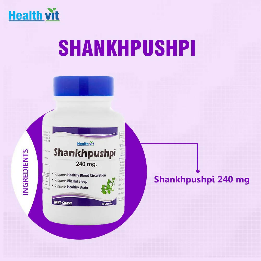 Healthvit Shankhpushpi Capsules | Swadesiicart