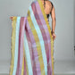 Exclusive Collection Beautiful Multi1 Pure Cotton Woven Handloom Saree With Running Blouse Piece - Swadesiicart