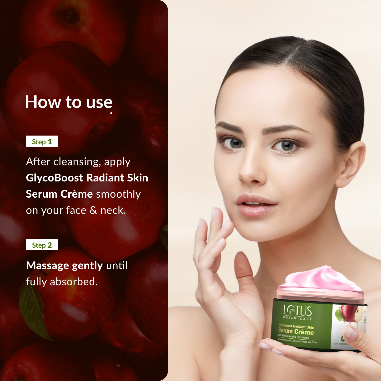 Lotus Botanicals GlycoBoost Radiant Skin Serum Creme | Swadesiicart