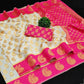 DEIANA'S Beautiful Designer Golden zari Soft Lichi Silk Saree - White - Swadesiicart