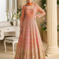Anaita Orange Georgette Readymade Anarkali Suit with Embroidery Zarkan Work