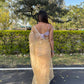 Vamsee Yellow Organza Saree - Swadesiicart