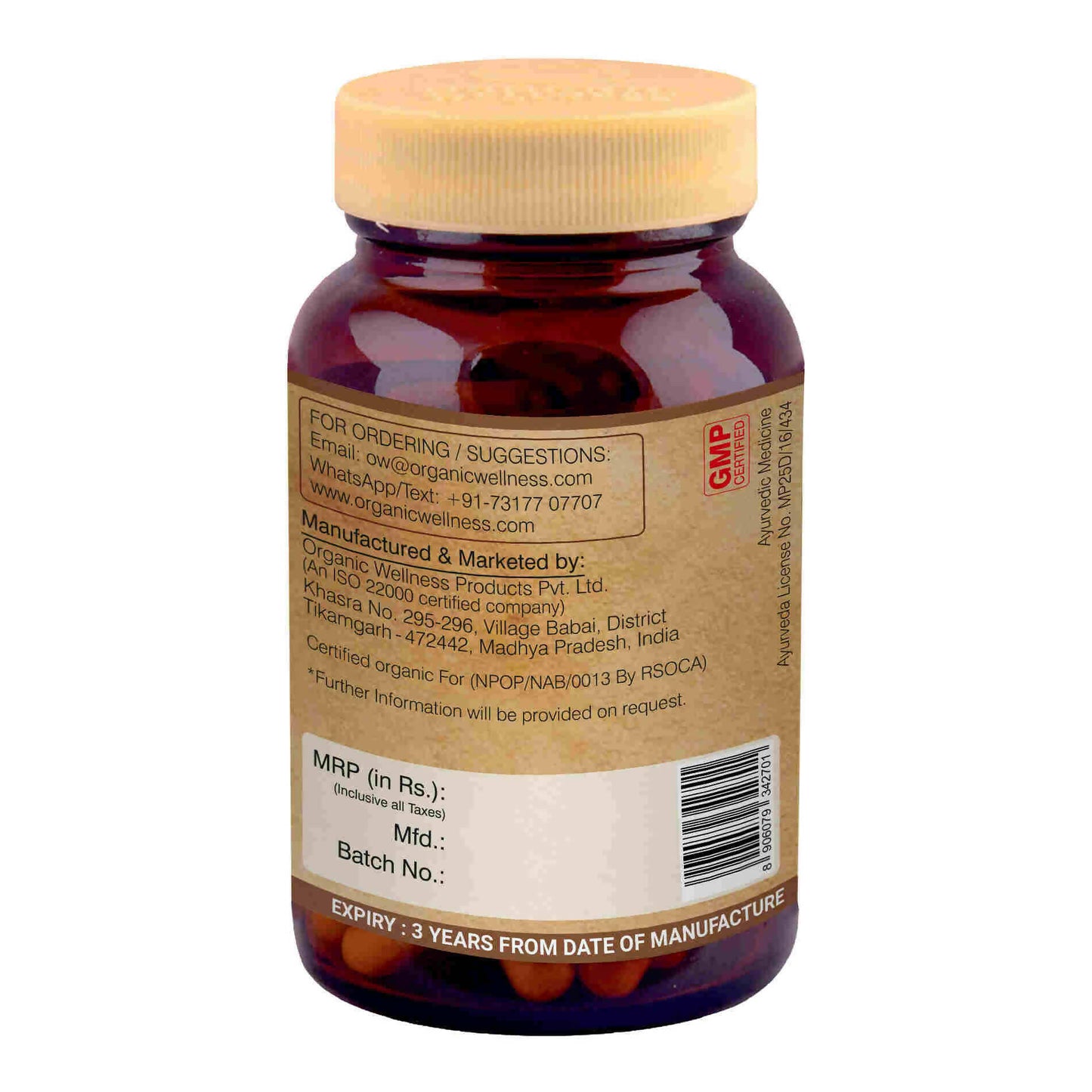 Organic Wellness Aloe Vera Capsules - Swadesiicart