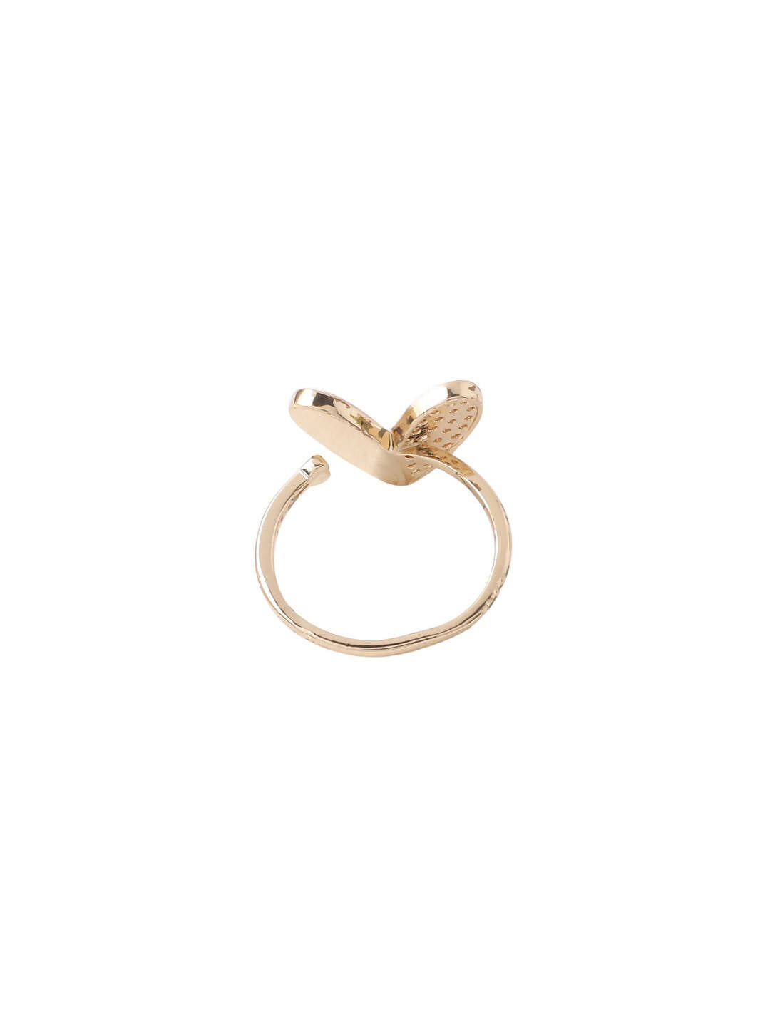 NVR Women's Gold-Polished Stylish Ring With Ad Stones - Swadesiicart