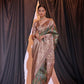 Vishnu Weaves Women's Green Tussar Silk Zari Woven Saree with Blouse - Swadesiicart