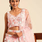 House of Panchhi Pink Net Sequins and Zarkan embroidery Lehenga choli & Dupatta | Swadesiicart
