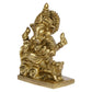 Artvarko Brass Ganesha Riding On Chariot Pulled By Rat Ganesh Ganpati Statue Idol - Swadesiicart