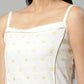 Ahalyaa Womens Off White Pure Cotton Printed Kurtas | Swadesiicart